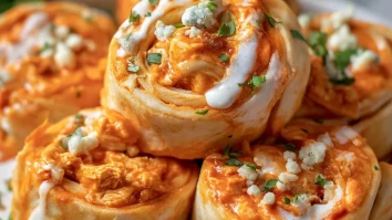 Buffalo Chicken Roll-Ups