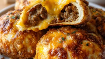 Air Fryer Cheesy Taco Bombs