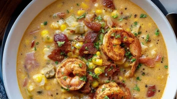 Blackened Shrimp Corn Chowder