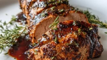 Balsamic Pork Tenderloin in Oven