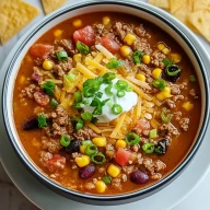 Easy Taco Soup with Ground Beef