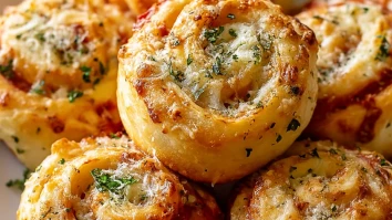 Garlic Parmesan Pizza Rolls