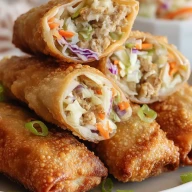 Chicken Coleslaw Egg Rolls