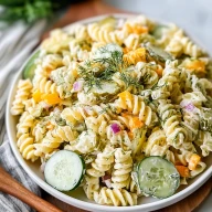 Dill Pickle Pasta Salad