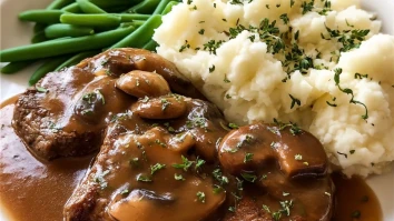 Crockpot Cube Steak with Gravy