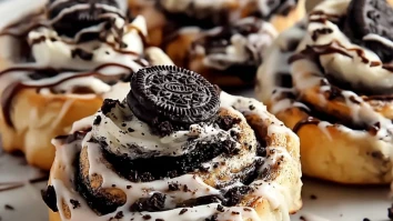 Oreo Stuffed Cinnamon Rolls