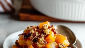 Autumn Butternut Squash Apple Bake