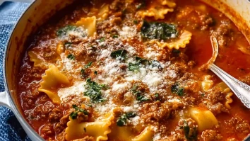 One Pot Lasagna Soup