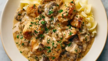 Rich Chicken Stroganoff