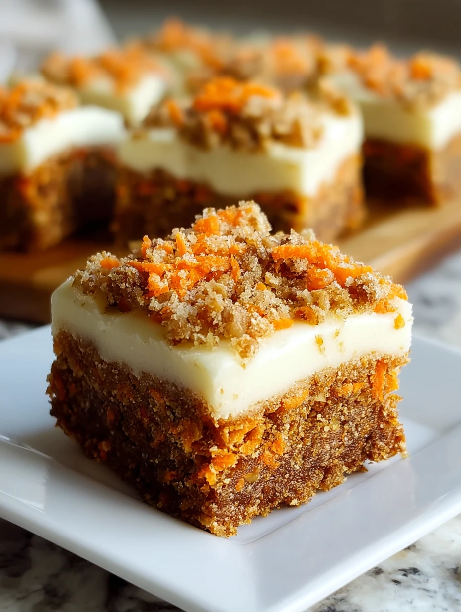 Carrot Cake Cream Cheese Bars