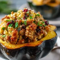 Turkey Stuffed Acorn Squash