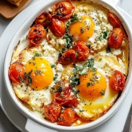Mediterranean Baked Feta Eggs