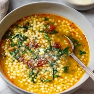 Traditional Italian Pastina Soup
