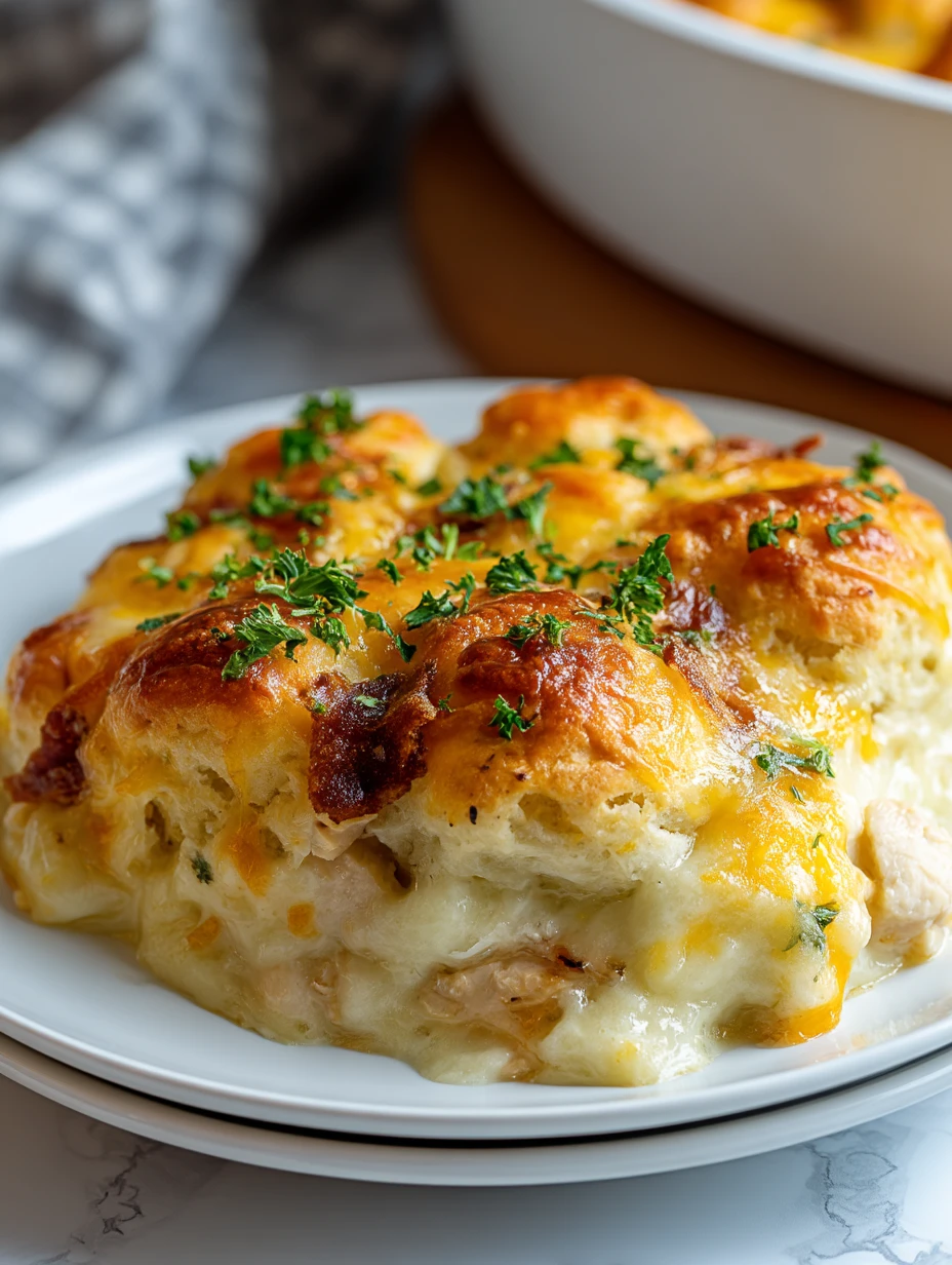 Chicken Bubble Biscuit Bake Casserole