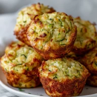 Crispy Parmesan Zucchini Potato Muffins