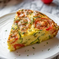 Crustless Zucchini Tomato Quiche