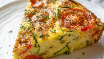 Crustless Zucchini Tomato Quiche
