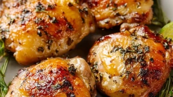 Roasted Garlic and Herb Chicken Thighs