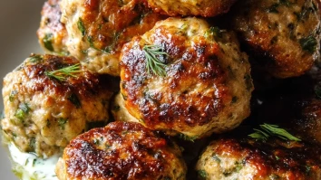 Juicy Baked Chicken Kofta Meatballs