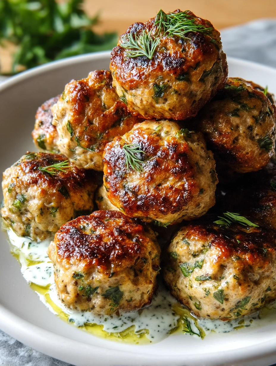 Juicy Baked Chicken Kofta Meatballs