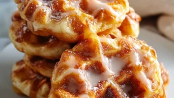 Apple Fritter Waffle Donuts