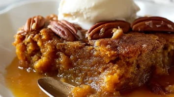 Cinnamon Pumpkin Pecan Cobbler