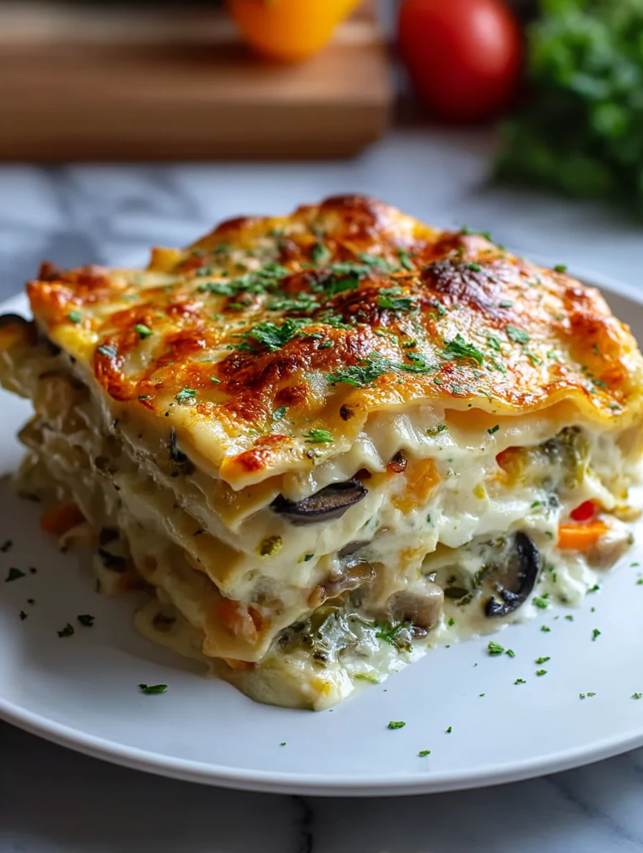 Loaded Veggie White Lasagna