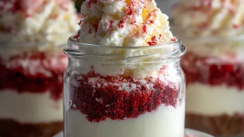 Candy Cane Cheesecake Parfaits