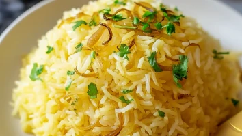 Savory Golden Onion Butter Jasmine Rice