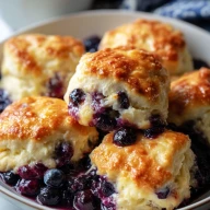 Delicious Blueberry Butter Swim Biscuits