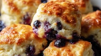 Delicious Blueberry Butter Swim Biscuits