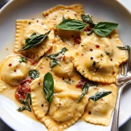 Dreamy Creamy Tuscan Ravioli