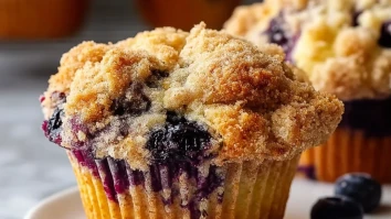 Perfect Blueberry Streusel Muffins
