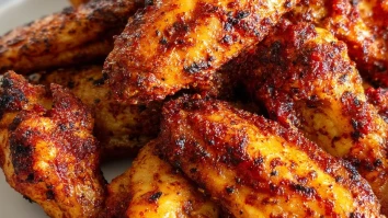 Air Fryer Spicy Dry Rub Wings