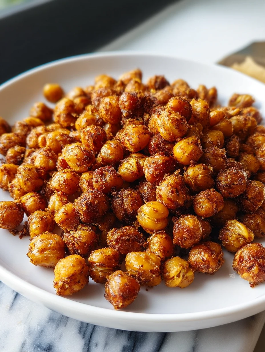 Sweet Cinnamon Sugar Roasted Chickpeas