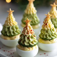 Deviled Egg Christmas Trees