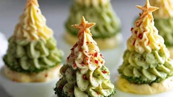 Deviled Egg Christmas Trees