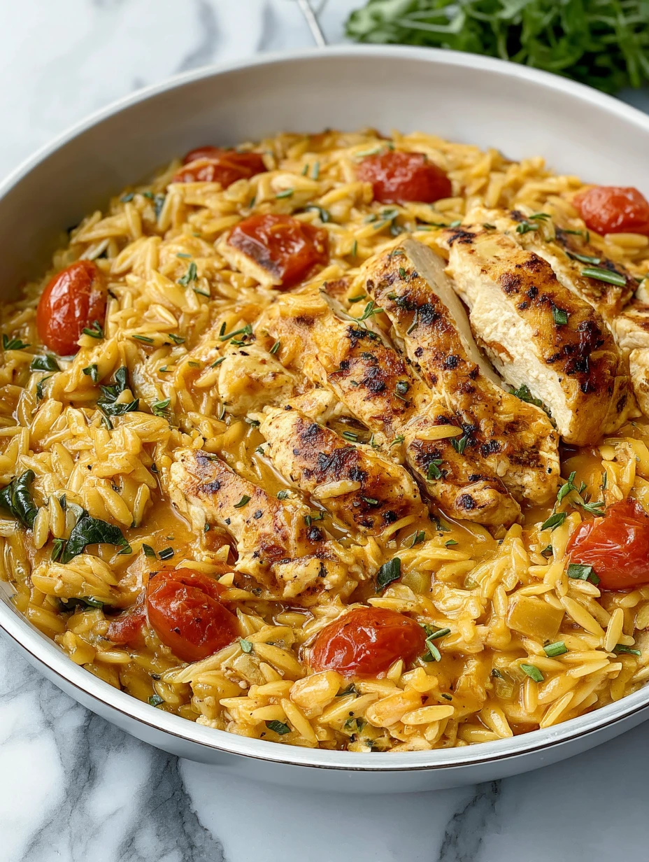 Marry Me Chicken Orzo