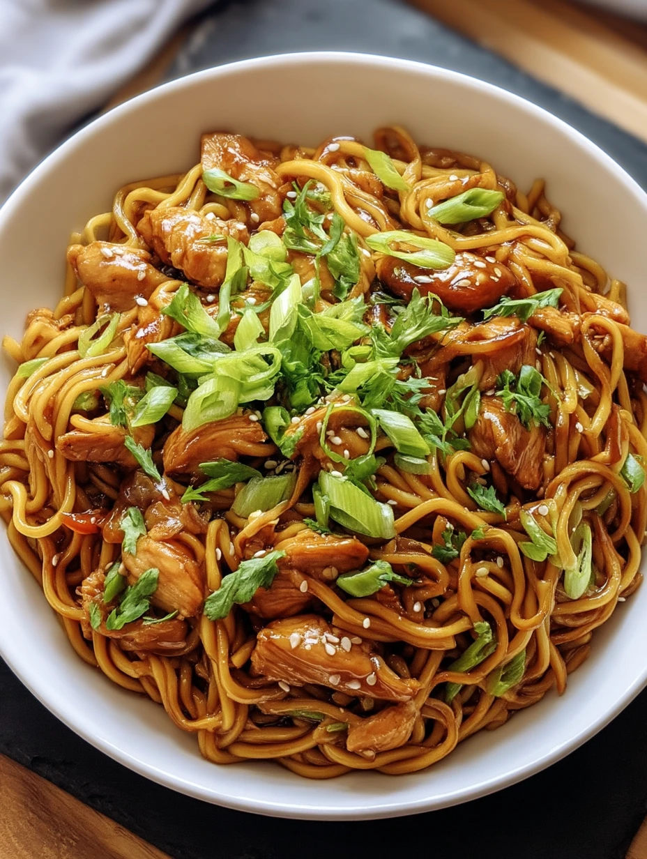 Delicious Chicken Teriyaki Noodles
