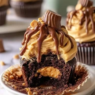 Peanut Butter Chocolate Cupcakes