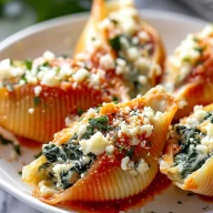 Spinach and Cheese Stuffed Shells