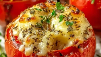 Cheesy Baked Stuffed Tomatoes