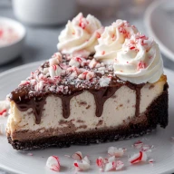 Peppermint Bark Cheesecake