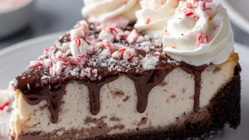 Peppermint Bark Cheesecake
