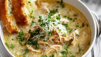 Garlic Parmesan Chicken Soup