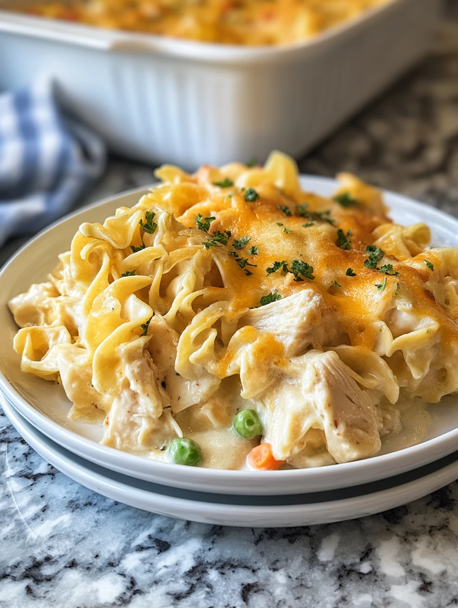 Creamy Million Dollar Chicken Noodle Casserole