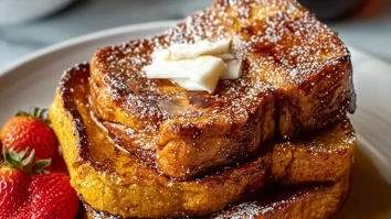 Fall Pumpkin French Toast Breakfast
