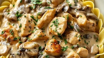 Creamy Chicken Stroganoff