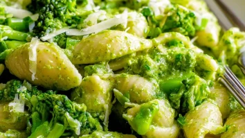 Smashed Broccoli Pasta