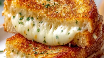 Garlic Bread Grilled Cheese